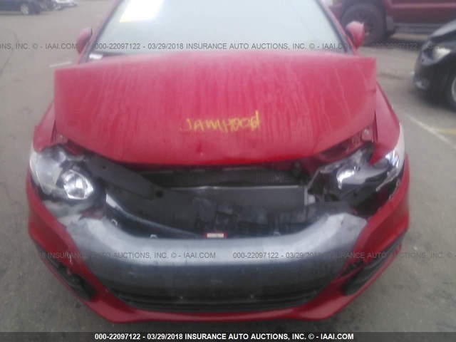 JHMZE2H34ES001262 - 2014 HONDA INSIGHT RED photo 10