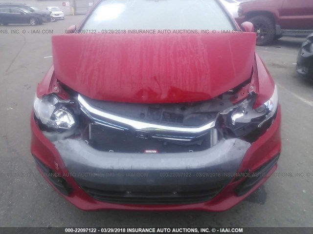 JHMZE2H34ES001262 - 2014 HONDA INSIGHT RED photo 6