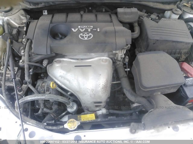 4T1BF3EK8AU028251 - 2010 TOYOTA CAMRY SE/LE/XLE SILVER photo 10