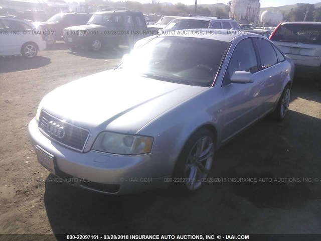 WAULT64B94N067754 - 2004 AUDI A6 3.0 QUATTRO SILVER photo 2