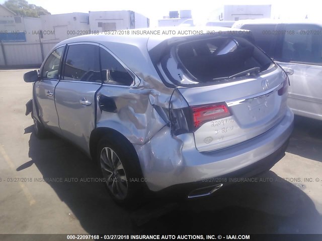 5FRYD4H41EB043517 - 2014 ACURA MDX TECHNOLOGY 灰色 照片 3