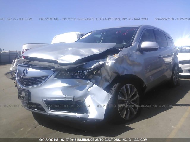 5FRYD4H41EB043517 - 2014 ACURA MDX TECHNOLOGY 灰色 照片 6