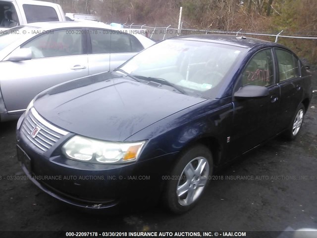 1G8AJ55F67Z177762 - 2007 SATURN ION LEVEL 2 BLUE photo 2