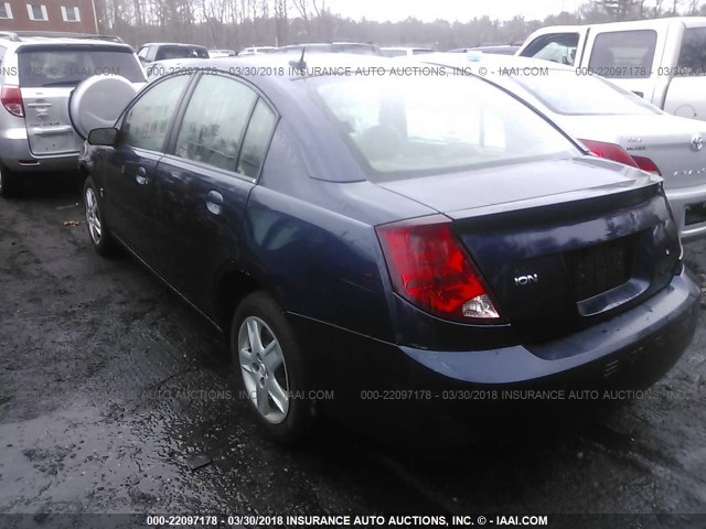 1G8AJ55F67Z177762 - 2007 SATURN ION LEVEL 2 BLUE photo 3