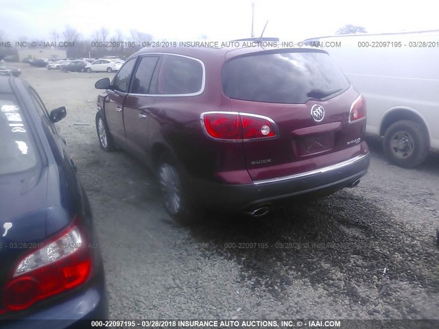 5GAEV23D69J117995 - 2009 BUICK ENCLAVE CXL 勃艮第红 照片 3
