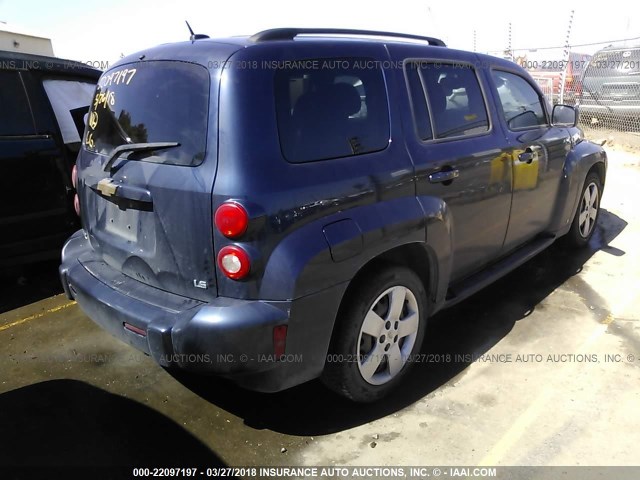 3GNCA13D78S718753 - 2008 CHEVROLET HHR LS Dark Blue photo 4