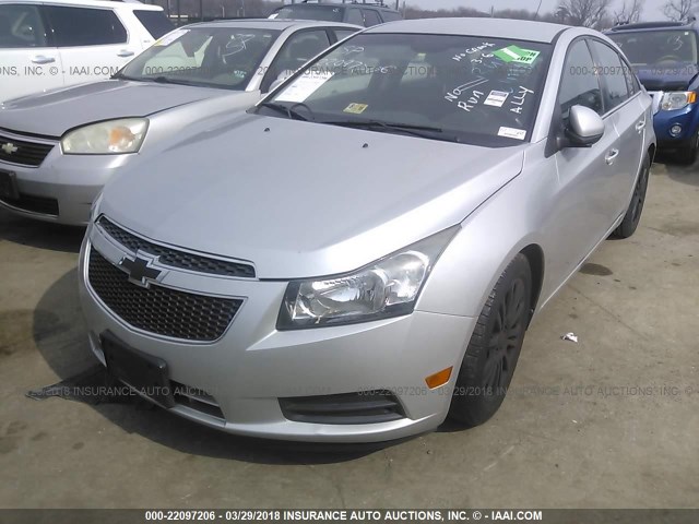 1G1PK5SC6C7181414 - 2012 CHEVROLET CRUZE ECO SILVER photo 6