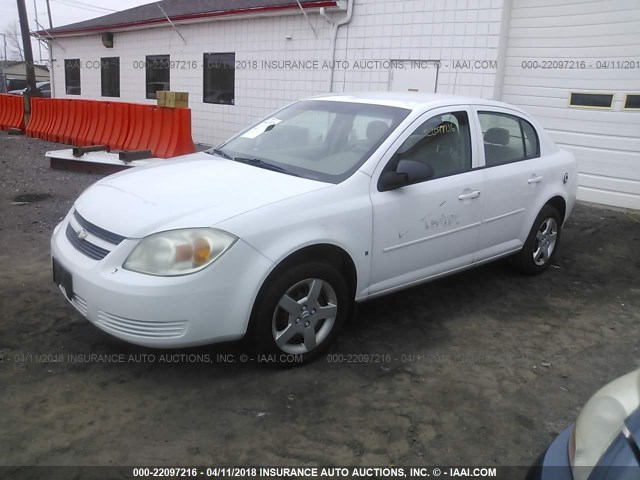 1G1AK58F477338953 - 2007 CHEVROLET COBALT LS WHITE photo 2