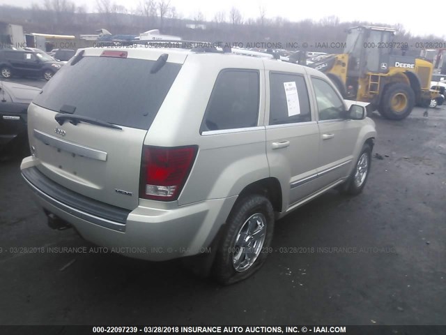 1J8HR68217C678324 - 2007 JEEP GRAND CHEROKEE OVERLAND BEIGE photo 4