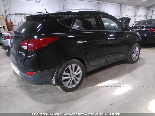 KM8JU3AC3CU448034 - 2012 HYUNDAI TUCSON GLS/LIMITED BLACK photo 4