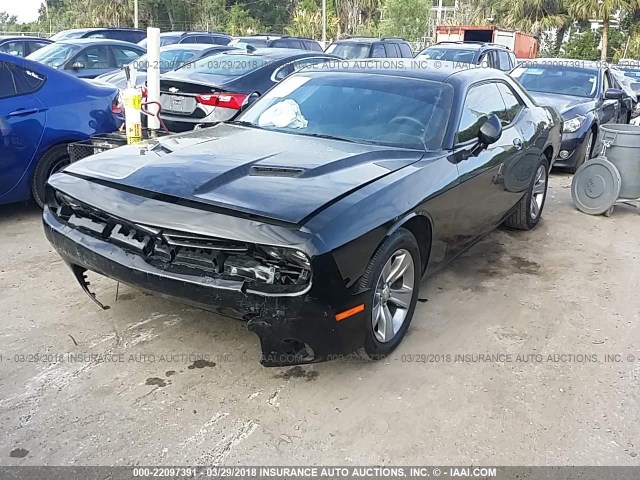 2C3CDZAG8FH883341 - 2015 DODGE CHALLENGER SXT BLACK photo 2