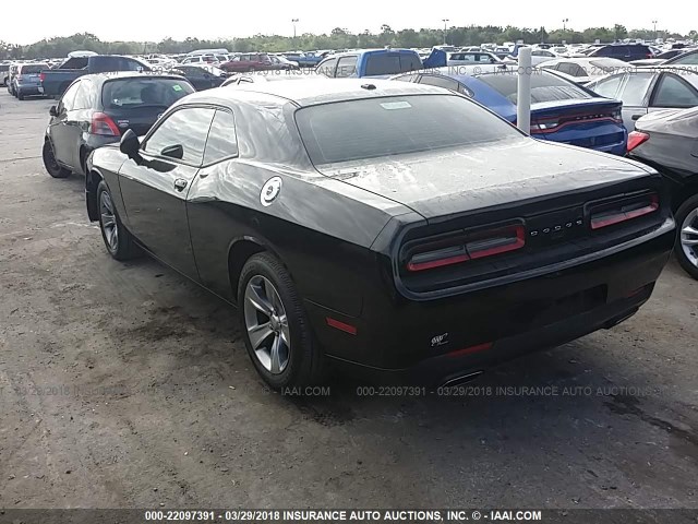 2C3CDZAG8FH883341 - 2015 DODGE CHALLENGER SXT BLACK photo 3