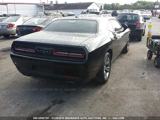 2C3CDZAG8FH883341 - 2015 DODGE CHALLENGER SXT BLACK photo 4