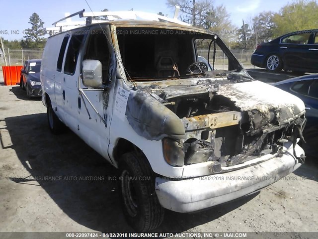 1FTFE24Y5THB29302 - 1996 FORD ECONOLINE E250 VAN WHITE photo 1