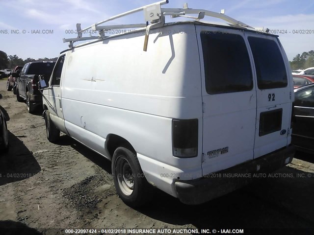 1FTFE24Y5THB29302 - 1996 FORD ECONOLINE E250 VAN WHITE photo 3