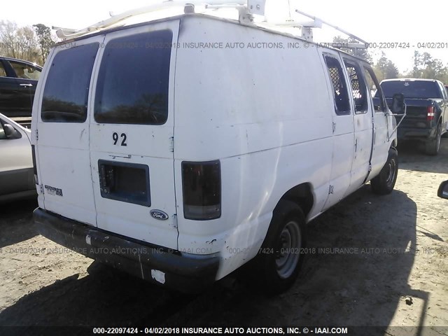 1FTFE24Y5THB29302 - 1996 FORD ECONOLINE E250 VAN WHITE photo 4