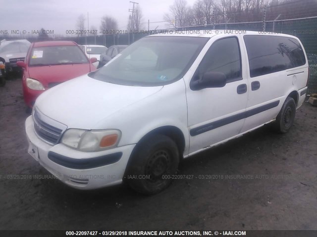 1GNDX23E23D306962 - 2003 CHEVROLET VENTURE ECONOMY WHITE photo 2