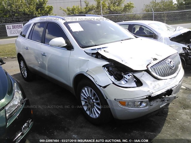 5GAKRBED3BJ360528 - 2011 BUICK ENCLAVE CXL WHITE photo 1