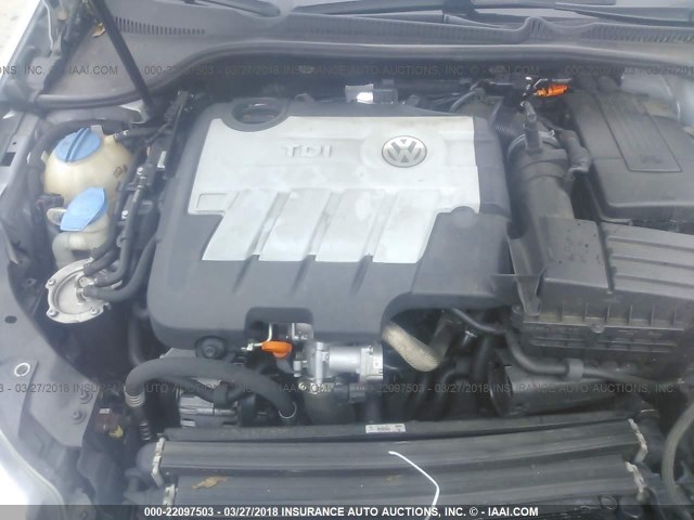 WVWDM7AJ8CW318200 - 2012 VOLKSWAGEN GOLF 银色 照片 10