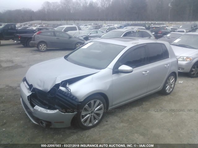 WVWDM7AJ8CW318200 - 2012 VOLKSWAGEN GOLF 银色 照片 2