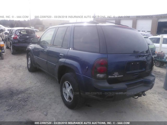 1GNDS13S742100662 - 2004 CHEVROLET TRAILBLAZER LS/LT BLUE photo 3