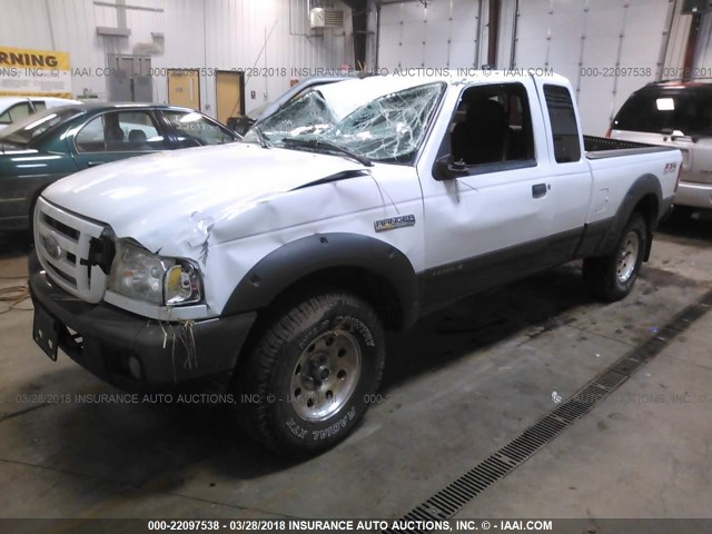 1FTZR45E36PA74165 - 2006 FORD RANGER SUPER CAB WHITE photo 2