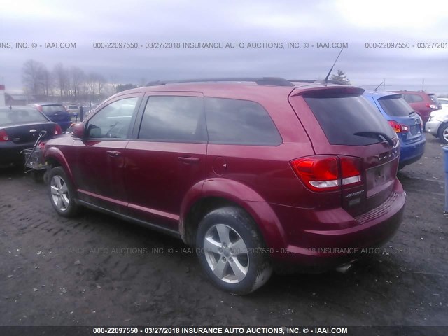 3D4PG1FG1BT526926 - 2011 DODGE JOURNEY MAINSTREET MAROON photo 3