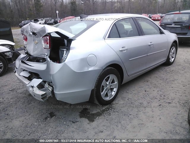 1G11B5SLXFU151439 - 2015 CHEVROLET MALIBU LS 银色 照片 4