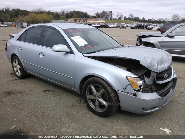 5NPEU46F97H211577 - 2007 HYUNDAI SONATA SE/LIMITED Light Blue photo 1