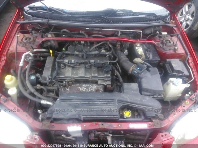 JM1BJ246331143703 - 2003 MAZDA PROTEGE PR5 RED photo 10