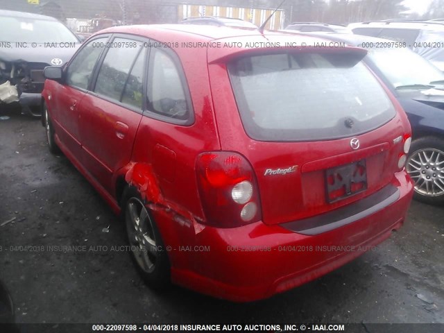 JM1BJ246331143703 - 2003 MAZDA PROTEGE PR5 RED photo 3