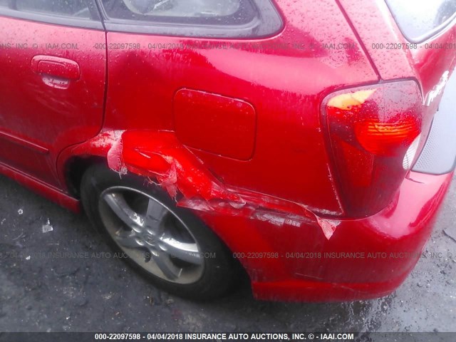 JM1BJ246331143703 - 2003 MAZDA PROTEGE PR5 RED photo 6