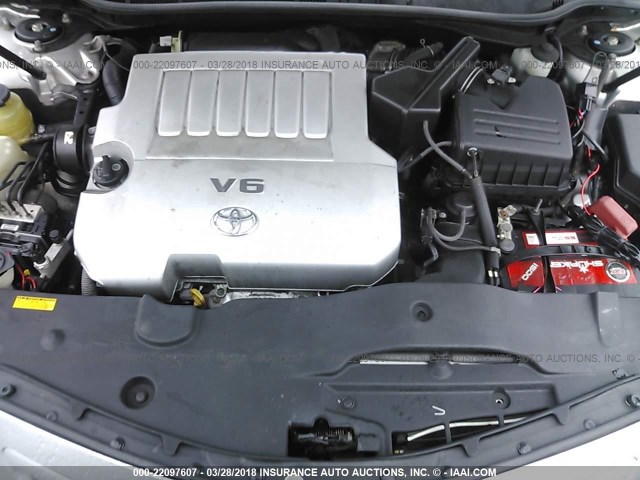 4T1BK46K57U039717 - 2007 TOYOTA CAMRY NEW GENERAT LE/XLE/SE SILVER photo 10