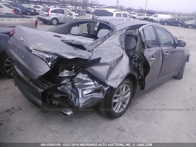 5XXGM4A70DG241261 - 2013 KIA OPTIMA LX GRAY photo 4