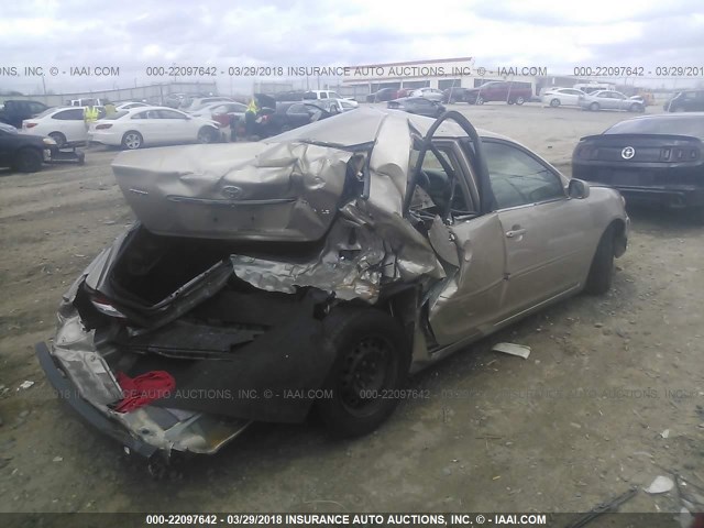 4T1BE32K12U002535 - 2002 TOYOTA CAMRY LE/XLE/SE ოქროსფერი ფოტო 4