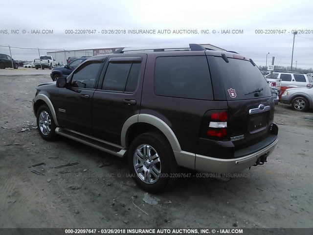 1FMEU64846UB06445 - 2006 FORD EXPLORER EDDIE BAUER BURGUNDY photo 3