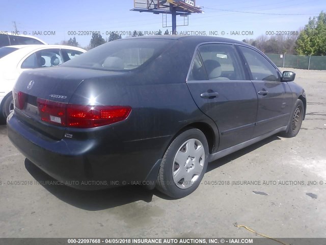 1HGCM66385A036821 - 2005 HONDA ACCORD LX GRAY photo 4