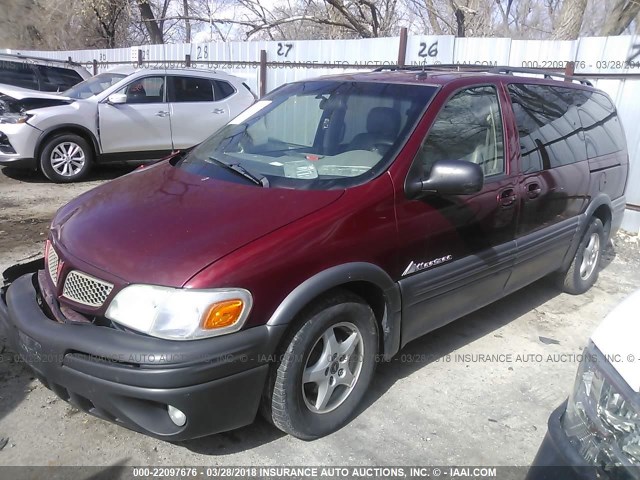 1GMDX13E23D137461 - 2003 PONTIAC MONTANA LUXURY RED photo 2