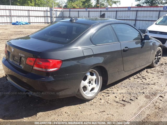 WBAWC73549E067781 - 2009 BMW 335 XI BLACK photo 4