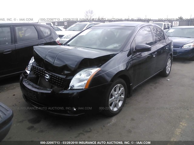 3N1AB61E78L749018 - 2008 NISSAN SENTRA 2.0/2.0S/2.0SL BLACK photo 2