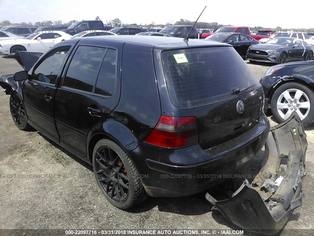 9BWGR61J964007227 - 2006 VOLKSWAGEN GOLF GLS TDI BLACK photo 3