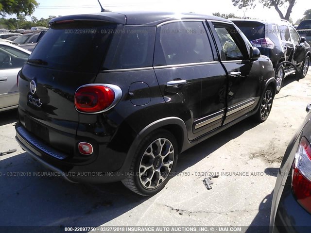 ZFBCFADH4EZ022767 - 2014 FIAT 500L TREKKING BLACK photo 4