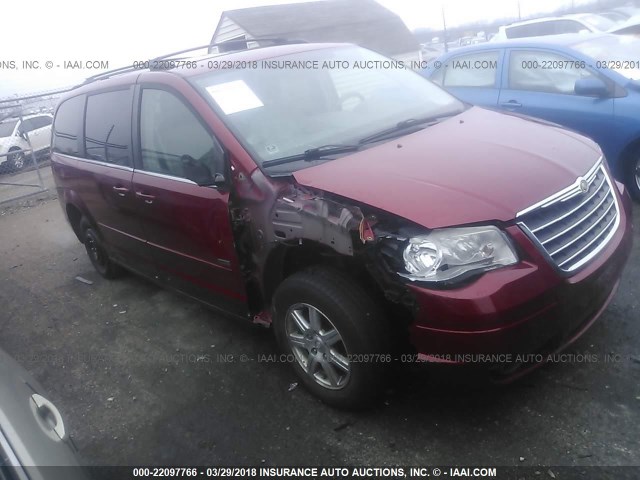 2A8HR54P18R696777 - 2008 CHRYSLER TOWN & COUNTRY TOURING RED photo 1