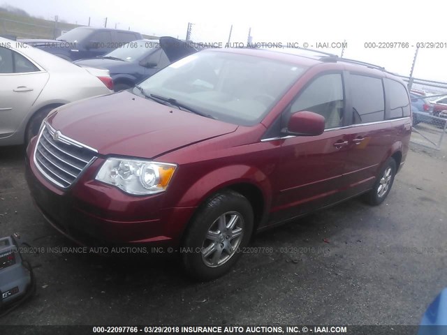 2A8HR54P18R696777 - 2008 CHRYSLER TOWN & COUNTRY TOURING RED photo 2