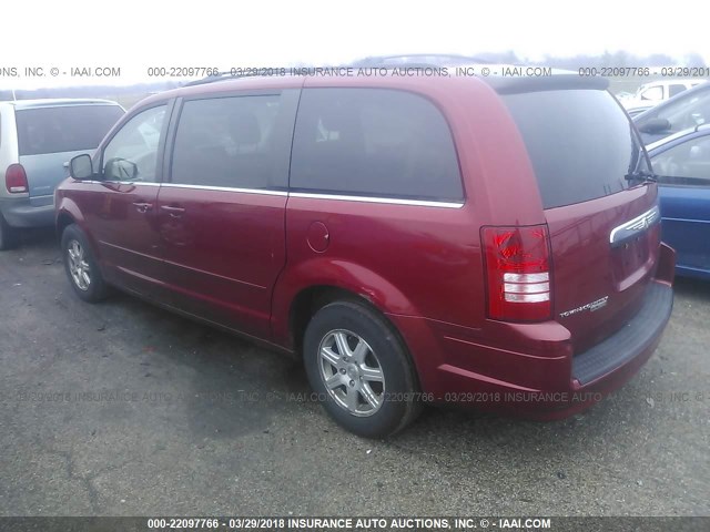 2A8HR54P18R696777 - 2008 CHRYSLER TOWN & COUNTRY TOURING RED photo 3