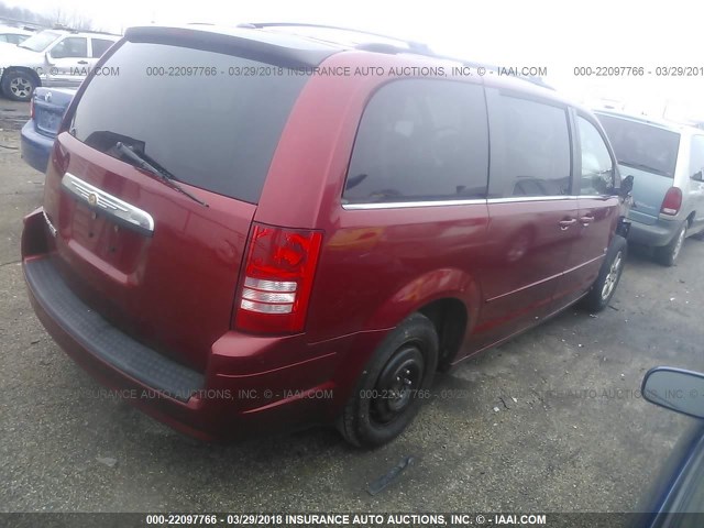 2A8HR54P18R696777 - 2008 CHRYSLER TOWN & COUNTRY TOURING RED photo 4