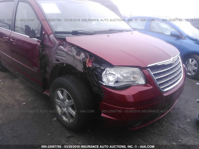 2A8HR54P18R696777 - 2008 CHRYSLER TOWN & COUNTRY TOURING RED photo 6