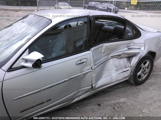 1G2WK52J22F113508 - 2002 PONTIAC GRAND PRIX SE SILVER photo 6