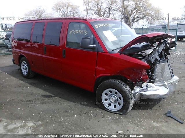 1GNSHCF48D1176797 - 2013 CHEVROLET EXPRESS G1500 LT RED photo 1