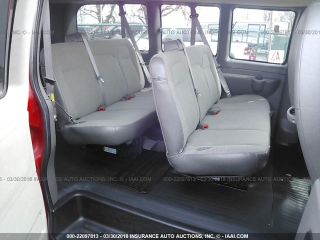 1GNSHCF48D1176797 - 2013 CHEVROLET EXPRESS G1500 LT RED photo 8